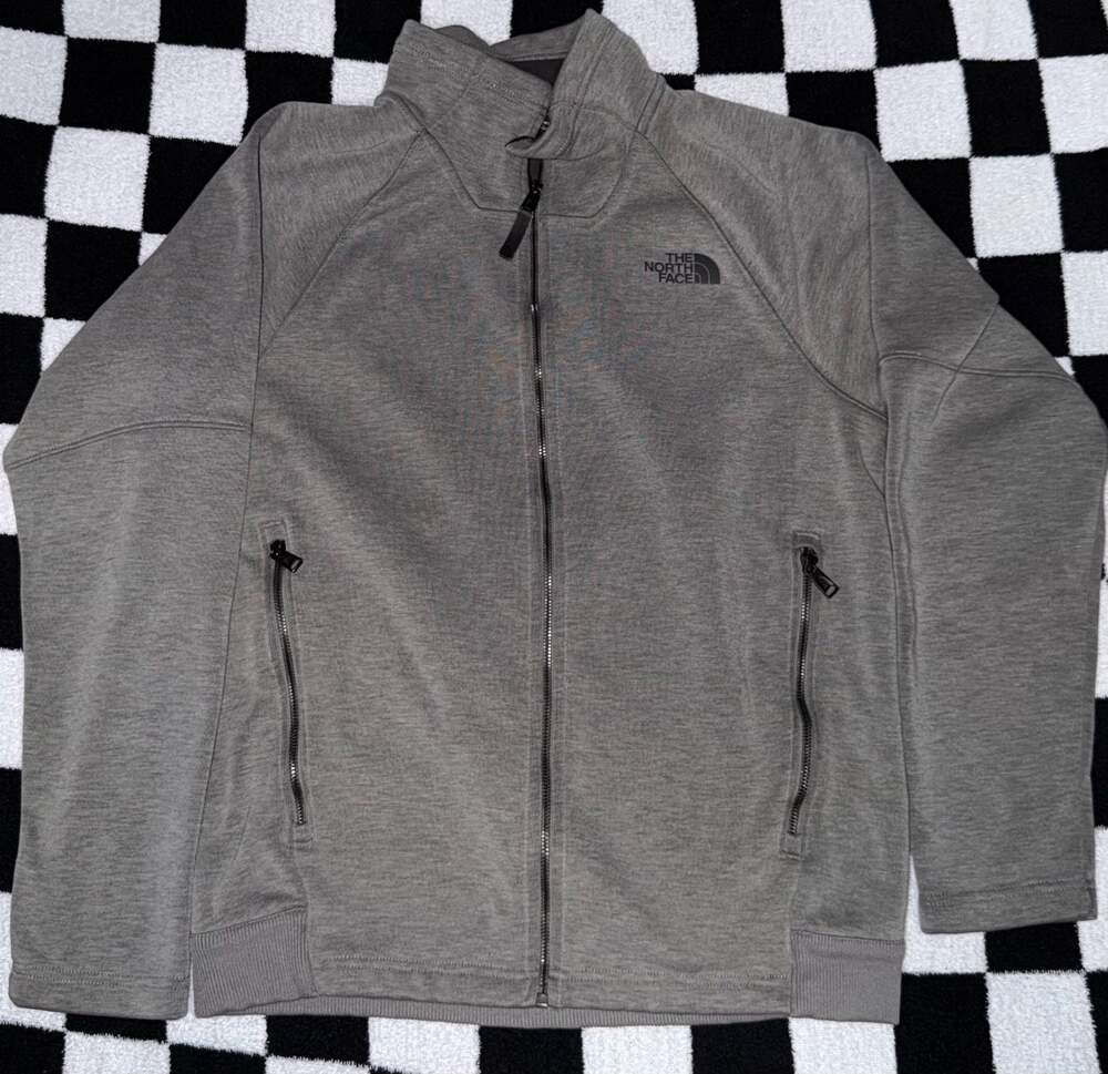 The North Face Men's Canyonlands Full-Zip Fleece Jacket in Medium Grey Heather